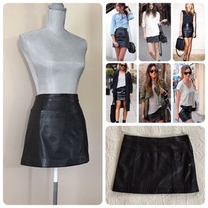 Vintage Wilsons Maxima leather mini skirt